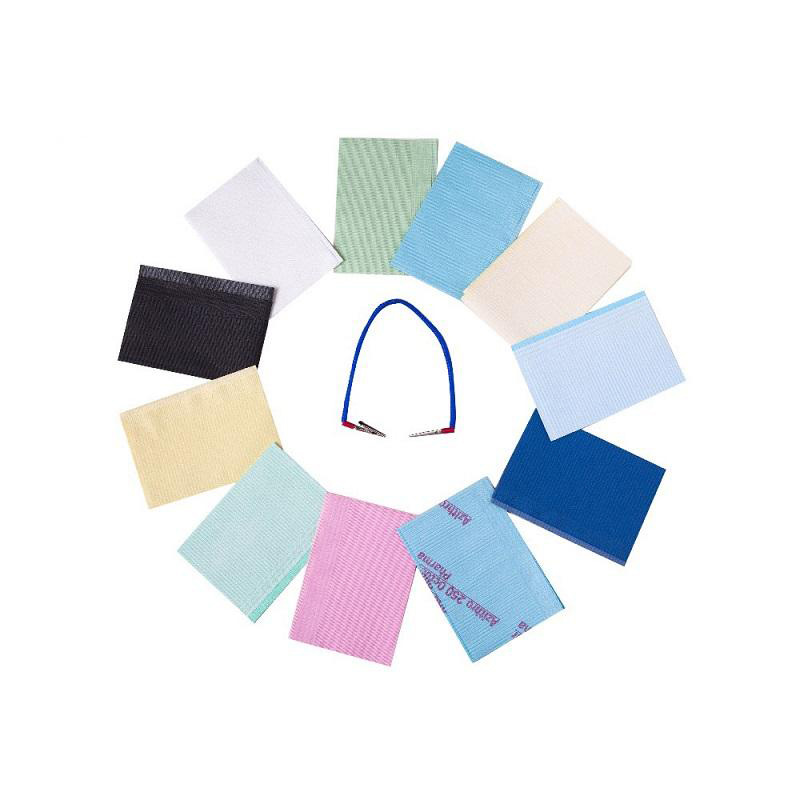 Disposable dental pad waterproof and oil resistant film covering pad towel