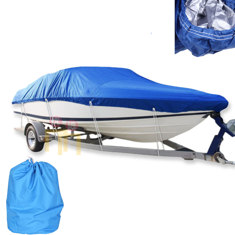 Outdoor yacht cover 210D Oxford cloth blue V-shaped boat cover waterproof, sun resistant, UV resistant boat suit